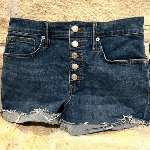 Madewell High-Rise Denim Shorts Size 26 - Picture 3 of 11